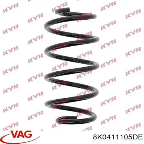 Пружина амортизатора передняя VAG 8K0411105DE цена, от 38.87 USD