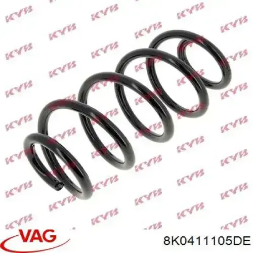 Купить 8K0411105DE VAG Винтовая пружина подвеска