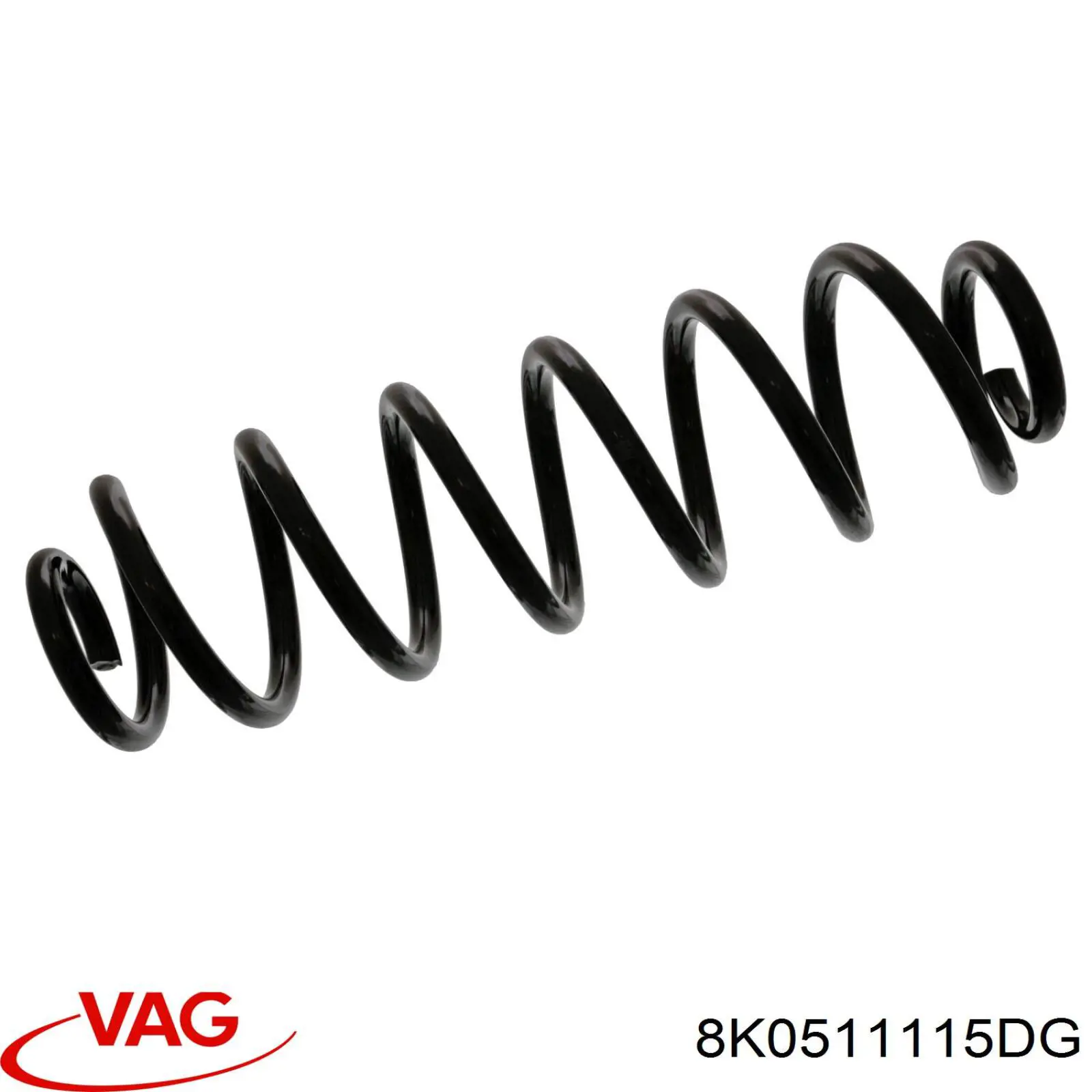 Задняя пружина 8K0511115DG VAG