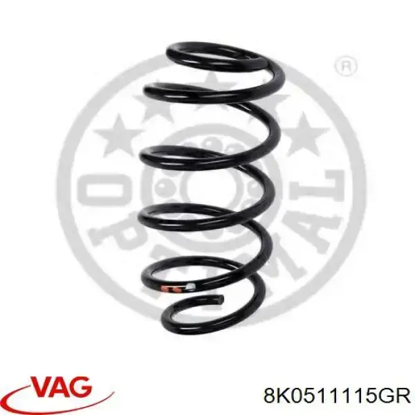 Купить 8K0511115GR VAG Пружина подвески