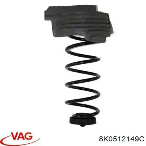 Проставка пружины задней верхняя VAG 8K0512149C