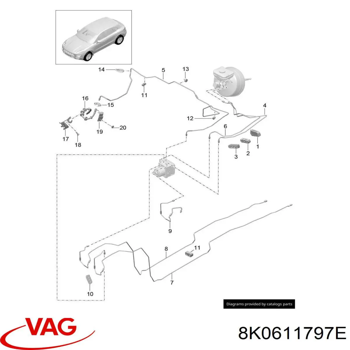  8K0611797F Porsche