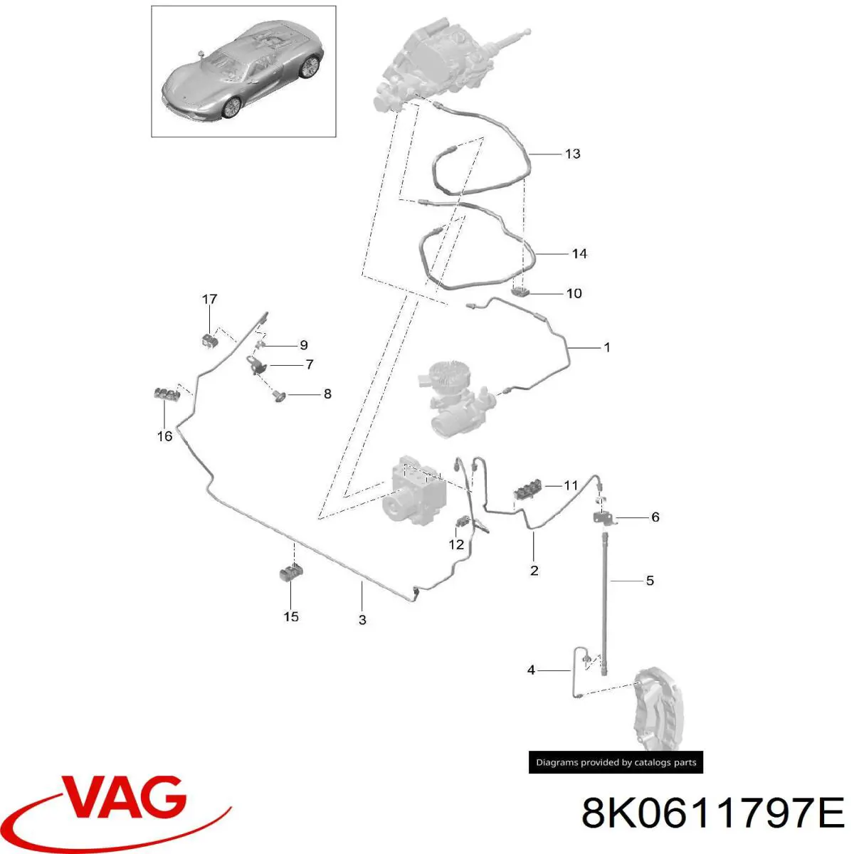  VAG 8K0611797E цена, от 1.92 USD