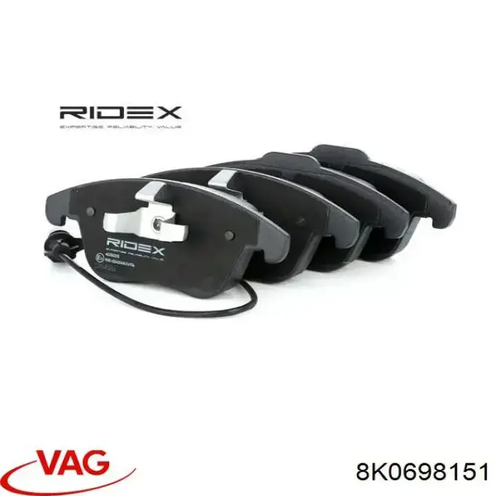 8K0698151 VAG Колодки передние