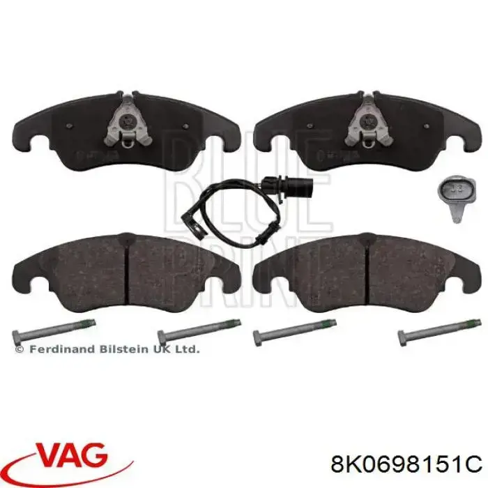 Колодки VAG 8K0698151C цена, от 73.22 USD