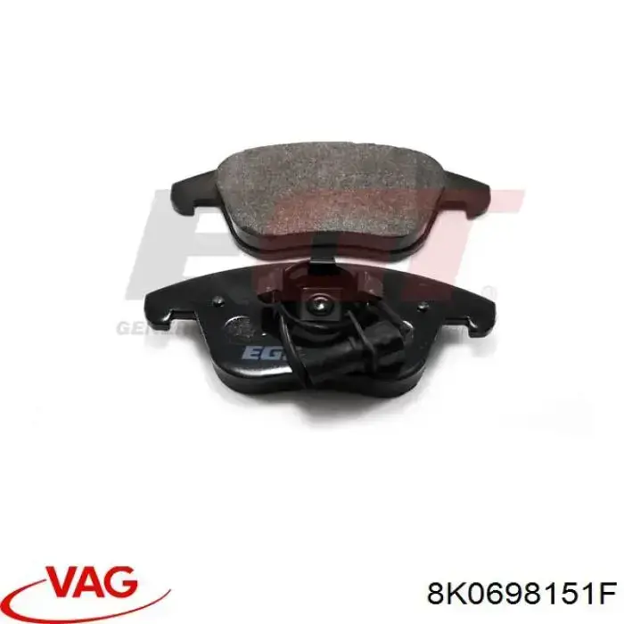 Купить 8K0698151F VAG Колодки тормозные