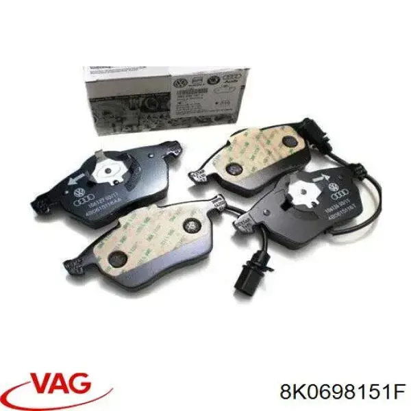 Купить 8K0698151F VAG Колодки тормозные