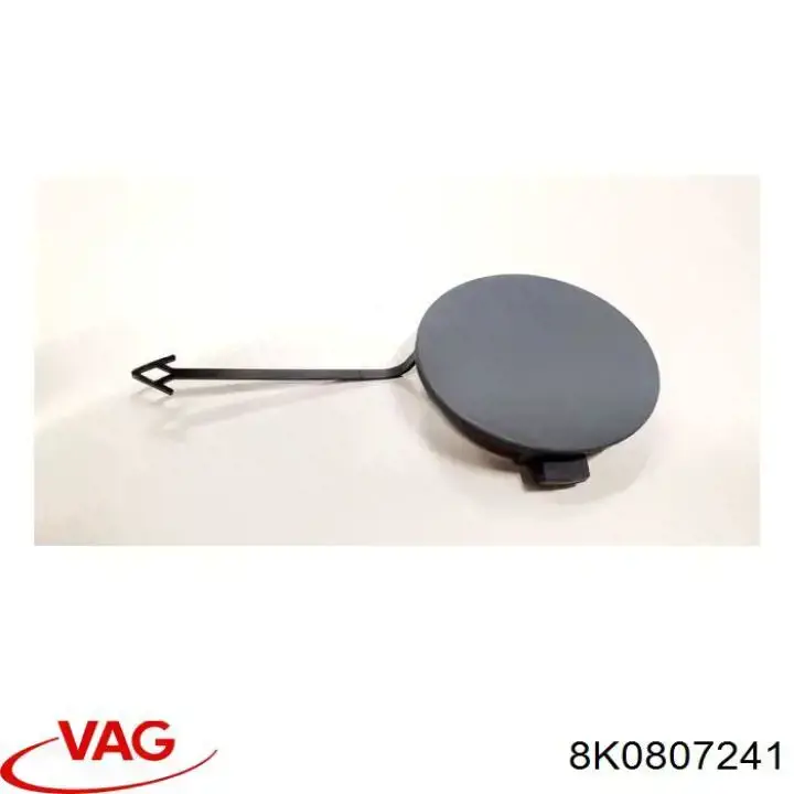 8K0807241 VAG заглушка бампера буксировочного крюка передняя