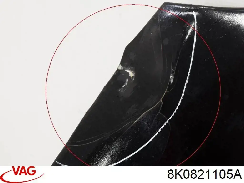Крыло переднее левое 8K0821105A VAG