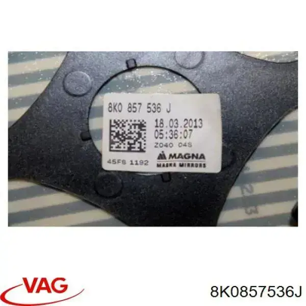 Стекло зеркала заднего вида, правого VAG 8K0857536J цена, от 98.50 USD