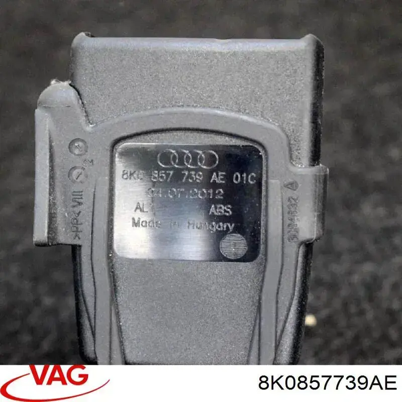 Купить 8K0857739AE VAG Рычаг (замок) фиксации ремня безопасности задний левый