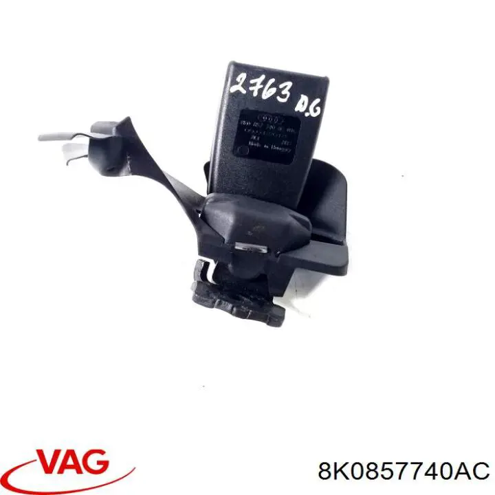 Купить 8K0857740B VAG Рычаг (замок) фиксации ремня безопасности задний правый