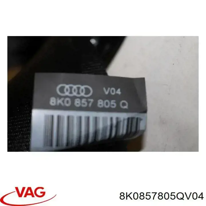8K0857805RV04 VAG ремень безопасности задний центральный