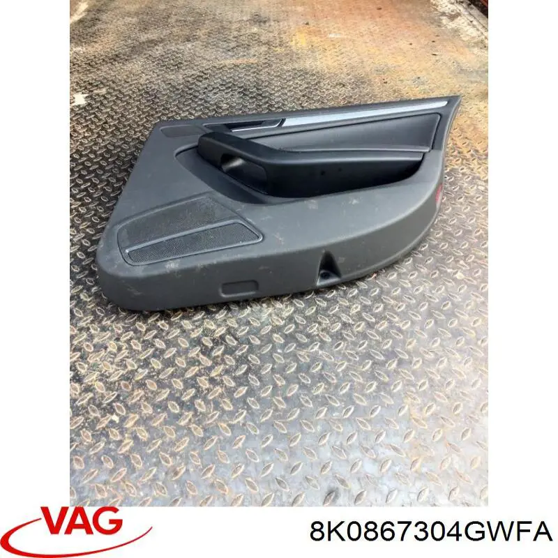 Обшивка (облицовка) внутренняя двери задней правой 8K0867304GWFA VAG