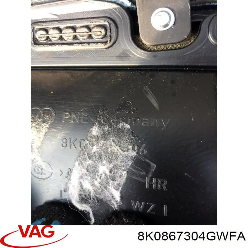 Карточка обшивки задней правой двери VAG 8K0867304GWFA цена, от 42.34 USD