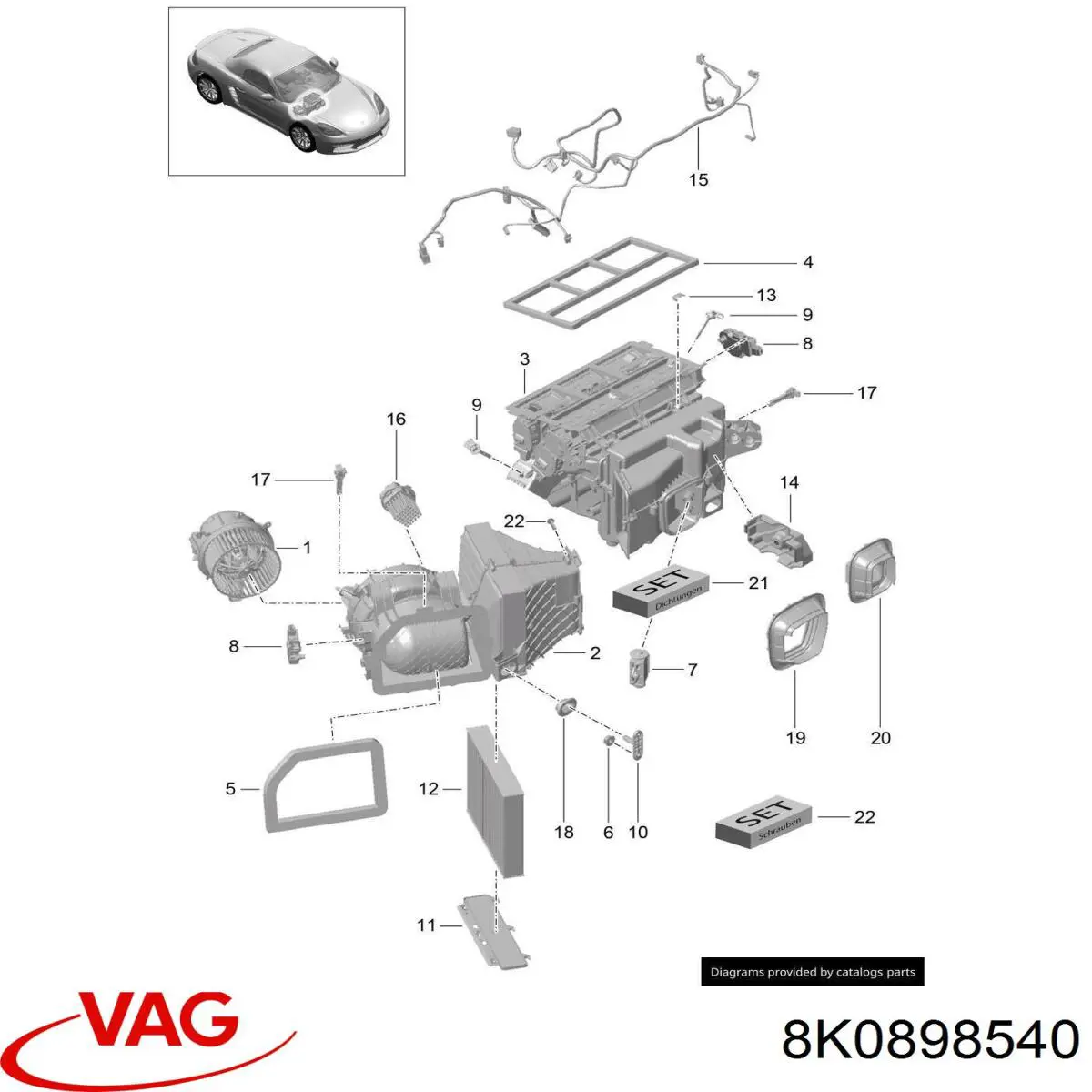  VAG 8K0898540 цена, от 17.66 USD