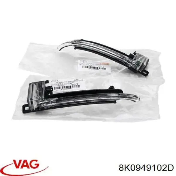 Luz intermitente de retrovisor exterior derecho 8K0949102D VAG/Audi