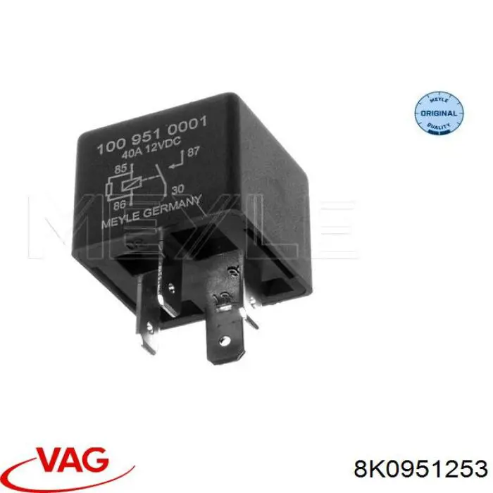 Реле вентилятора VAG 8K0951253 цена, от 0.93 USD