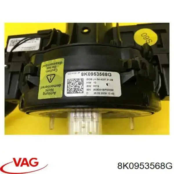 Шлейф руля 8K0953568G VAG