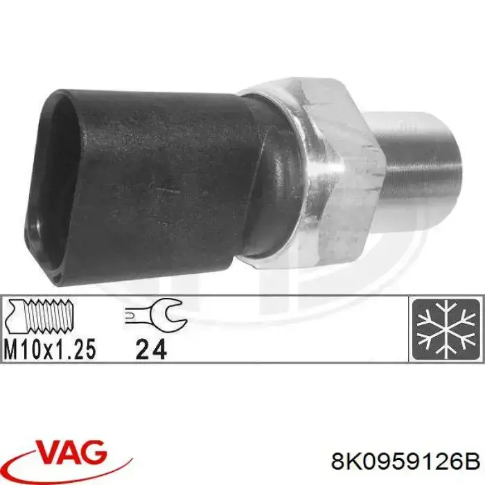 Датчик абсолютного давления кондиционера VAG 8K0959126B цена, от 13.31 USD