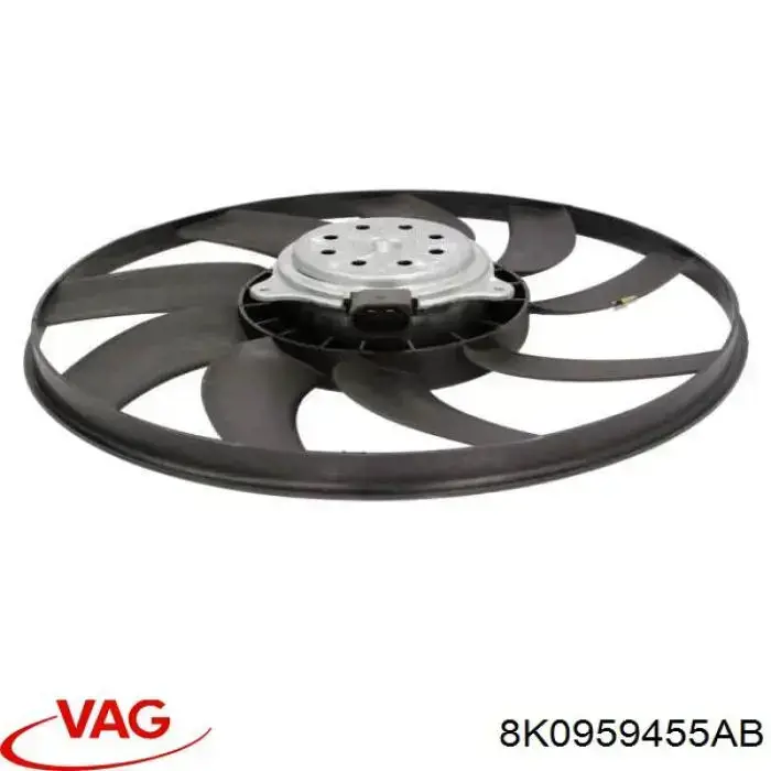Вентилятор (крыльчатка) радиатора охлаждения левый VAG 8K0959455AB