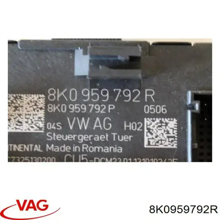 Купить 8K0959792R VAG Блок комфорта передней двери