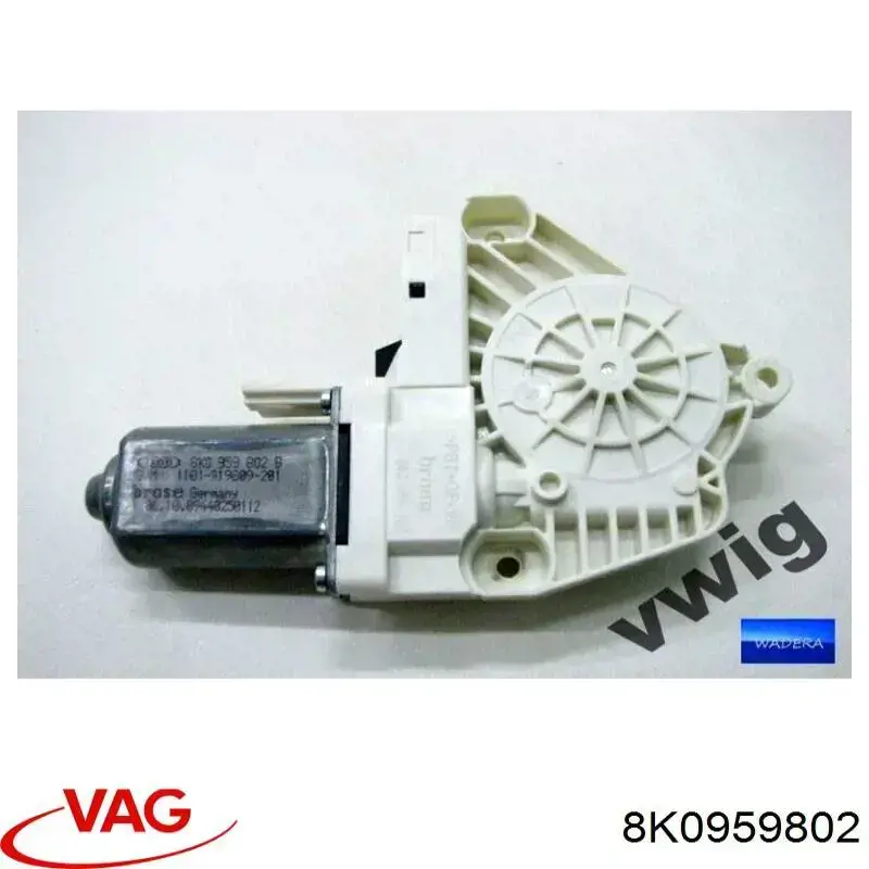 Мотор стеклоподъемника двери передней, правой VAG 8K0959802