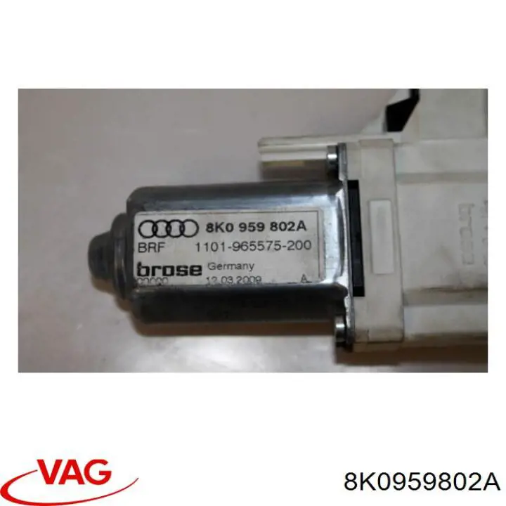 8K0959802A VAG motor de acionamento de vidro da porta dianteira direita