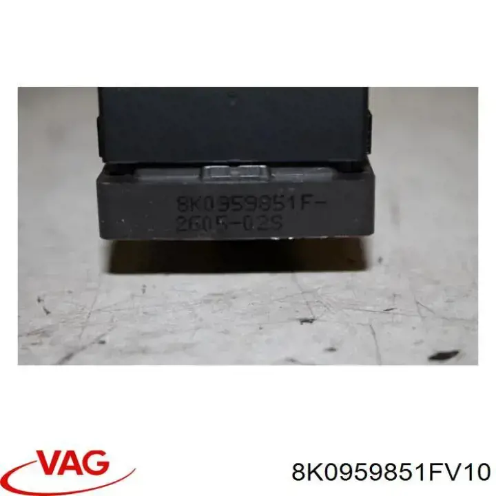 Кнопочный блок управления стеклоподъемником передний левый 8K0959851FV10 VAG