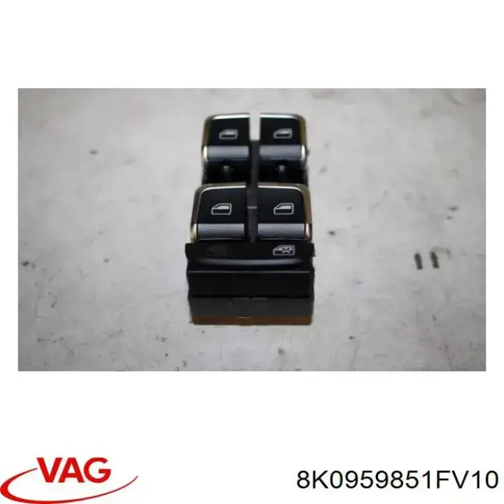 Кнопочный блок управления стеклоподъемником передний левый VAG 8K0959851FV10 цена, от 10.28 USD