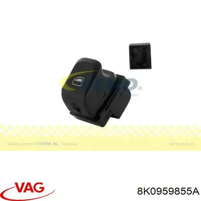 8K0959855A VAG кнопка включения мотора стеклоподъемника передняя правая
