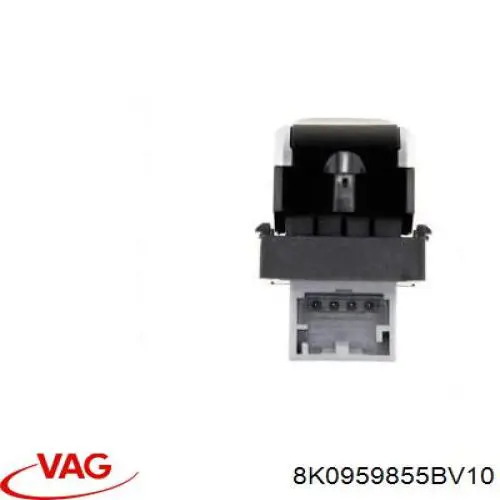 Кнопка вмикання двигуна склопідіймача передня права 8K0959855BV10 VAG