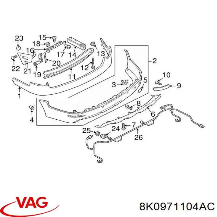  VAG 8K0971104AC цена, от 22.57 USD