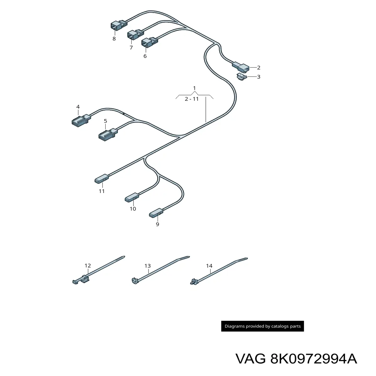  VAG 8K0972994A цена, от 6.77 USD
