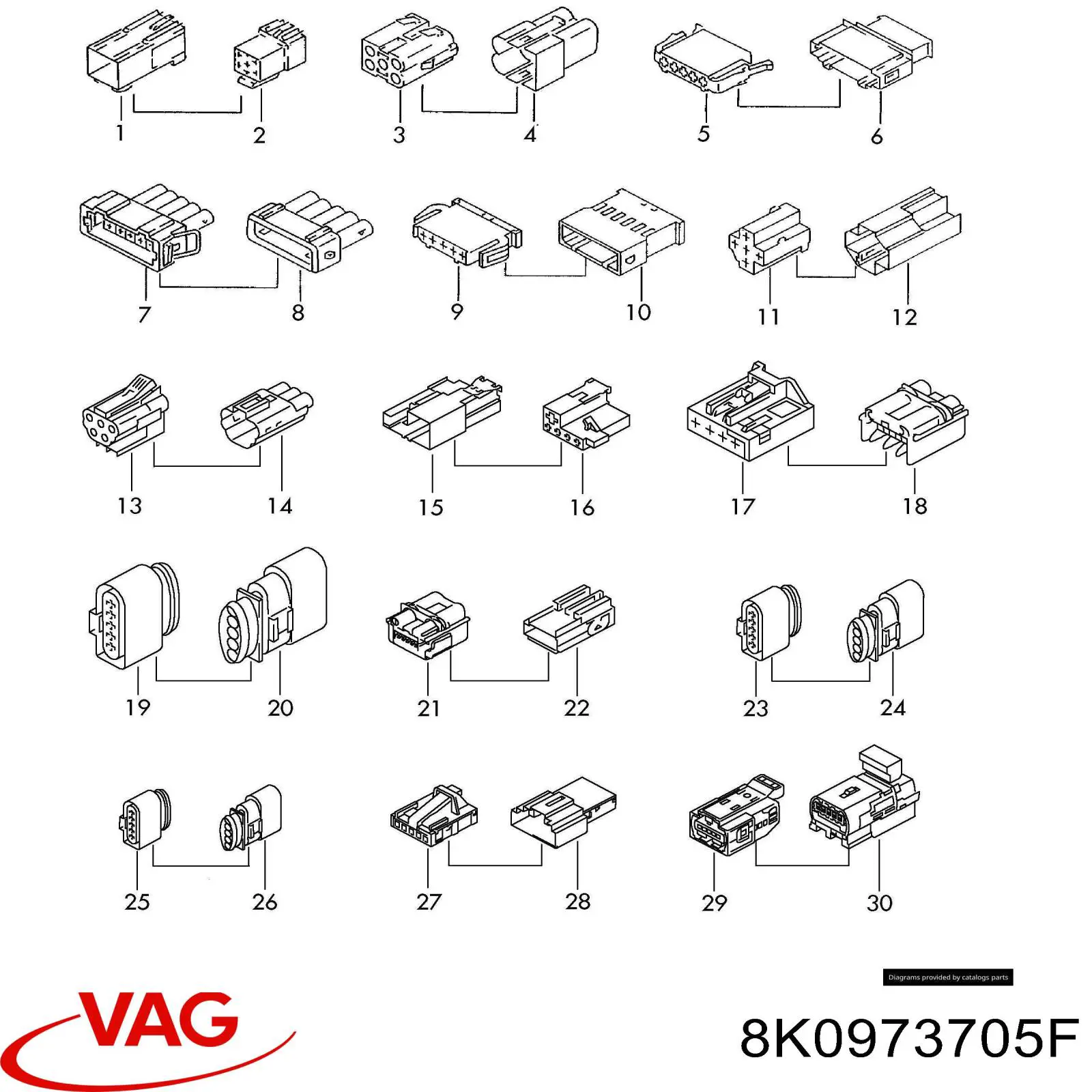  VAG 8K0973705F цена, от 18.49 USD