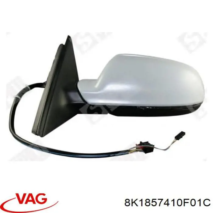Купить 8K1857410F01C VAG Боковое зеркало заднего вида правое