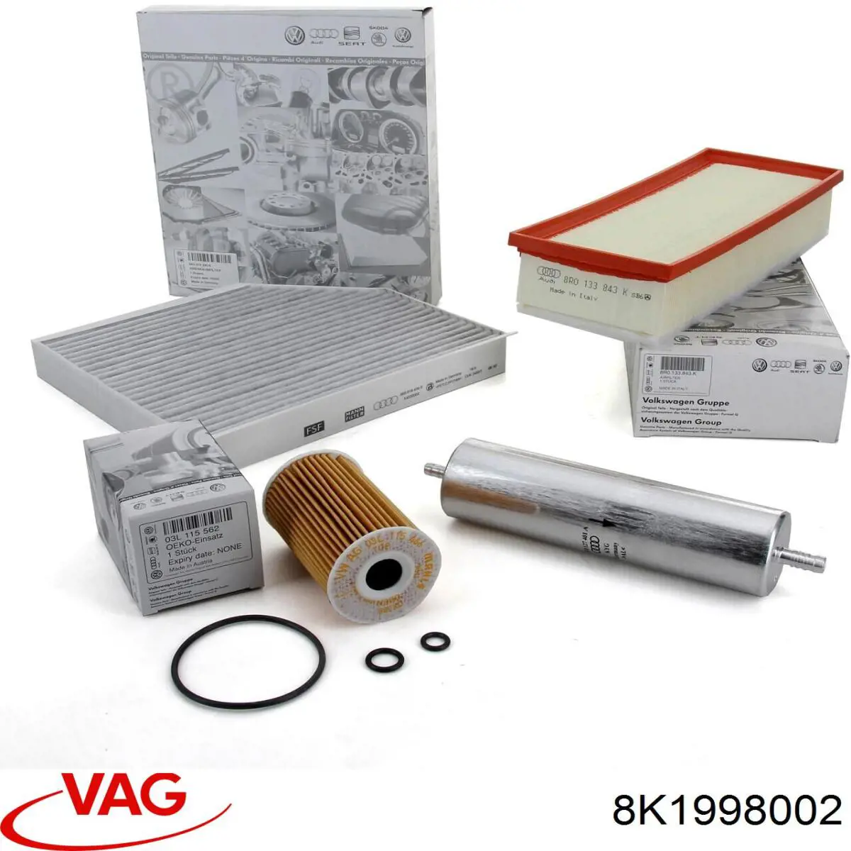 Щетки стеклоочистителя 8K1998002 VAG