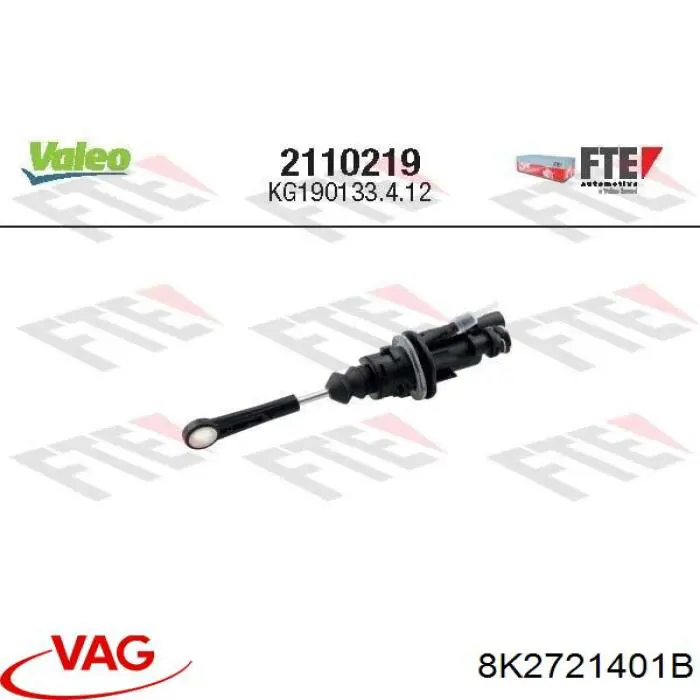 Купить 8K2721401 VAG Главный цилиндр сцепления