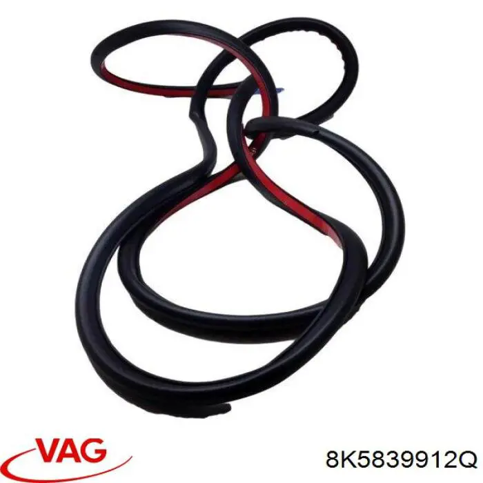 Купить 8K5839912N VAG Уплотнитель двери задней правой (на двери)
