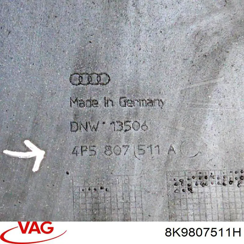 Бампер задний VAG 8K9807511H цена, от 121.64 USD