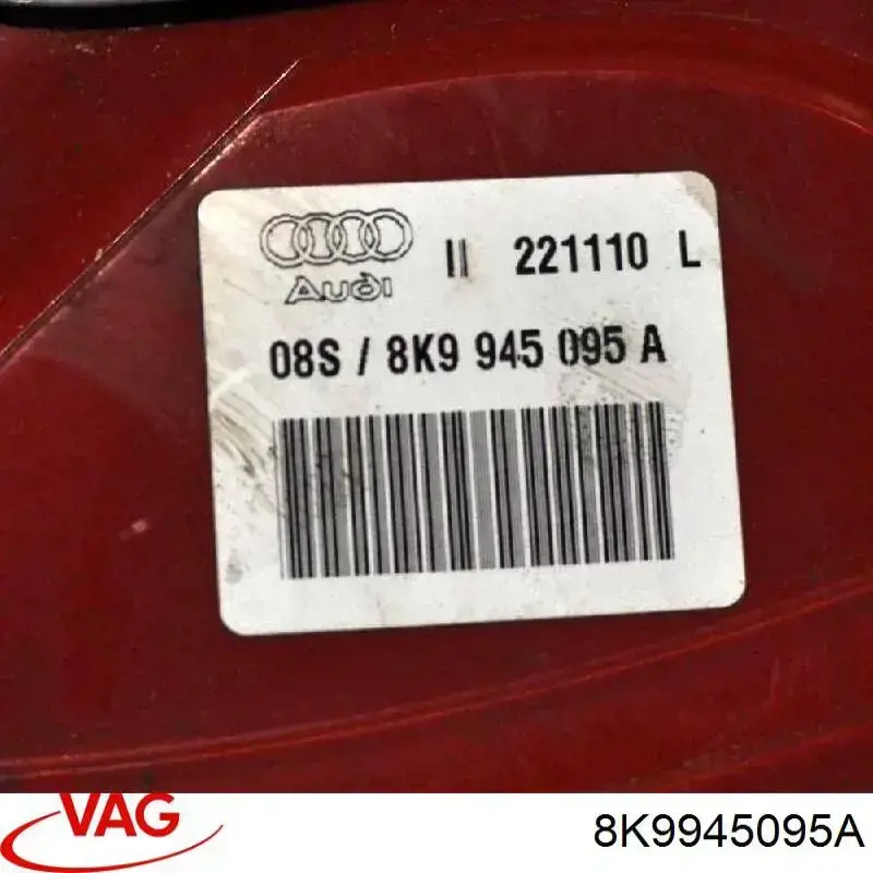 Задняя левая внешняя фара VAG 8K9945095A цена, от 186.01 USD