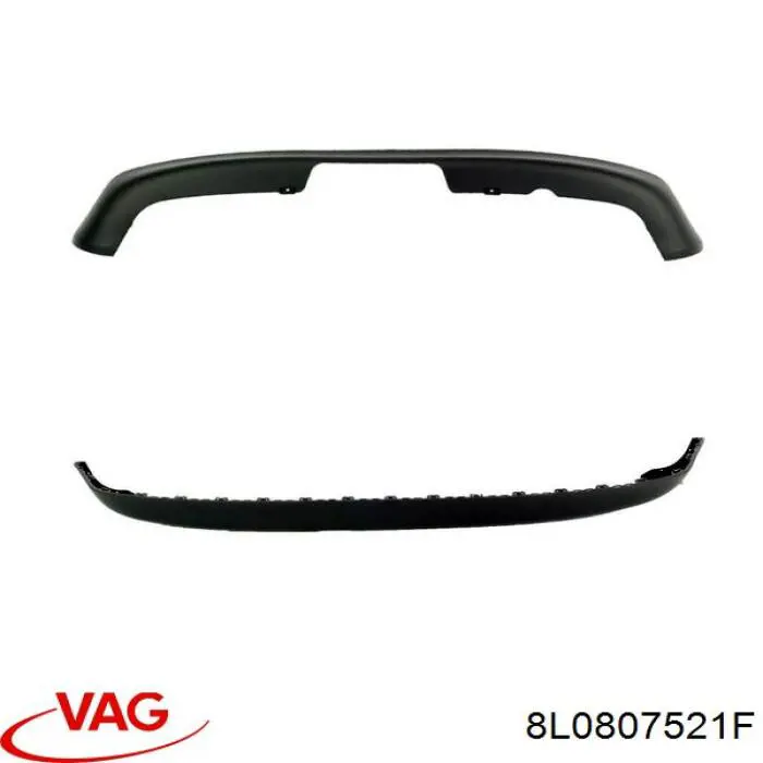 Юбка заднего бампера VAG 8L0807521F цена, от 36.72 USD