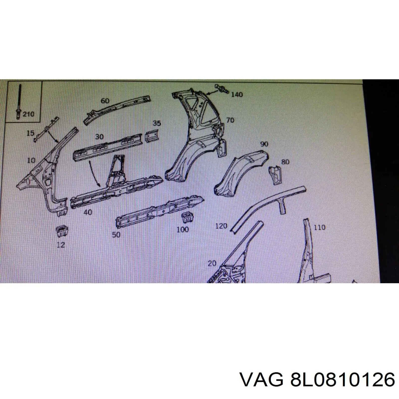  VAG 8L0810126 цена, от 120.80 USD