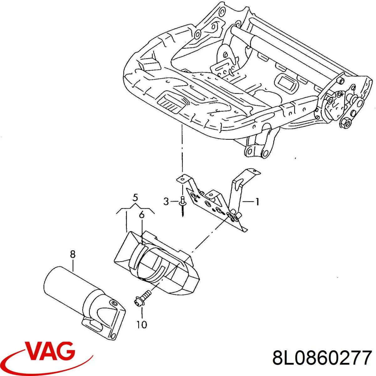  VAG 8L0860277 цена, от 509.61 USD