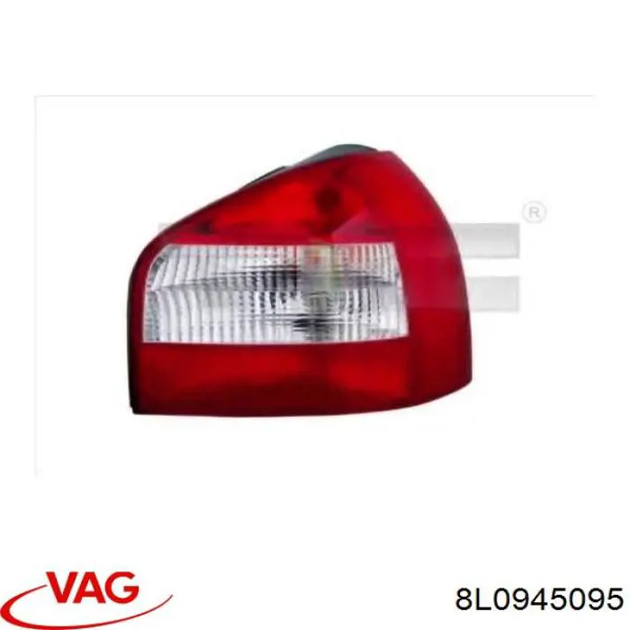 Фонарь задний левый 8L0945095 VAG