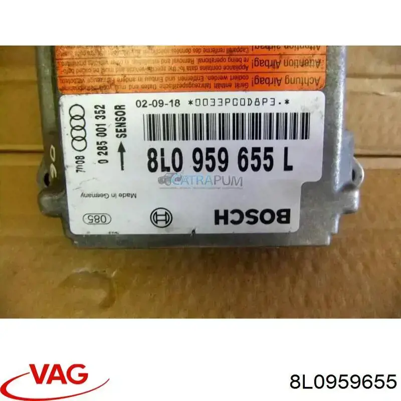 Купить 8L0959655A VAG Модуль-процессор управления подушкой безопасности