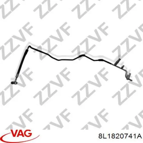 Шланг кондиционера, от радиатора к испарителю VAG 8L1820741A