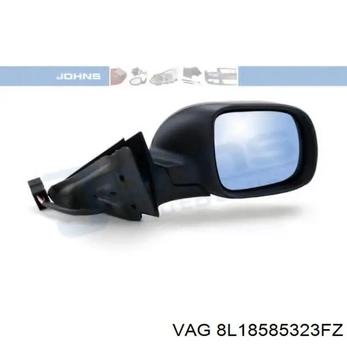 Наружное зеркало правое VAG 8L18585323FZ цена, от 22.80 USD