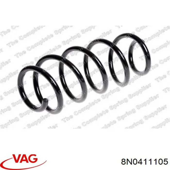 Пружина амортизатора передняя VAG 8N0411105 цена, от  