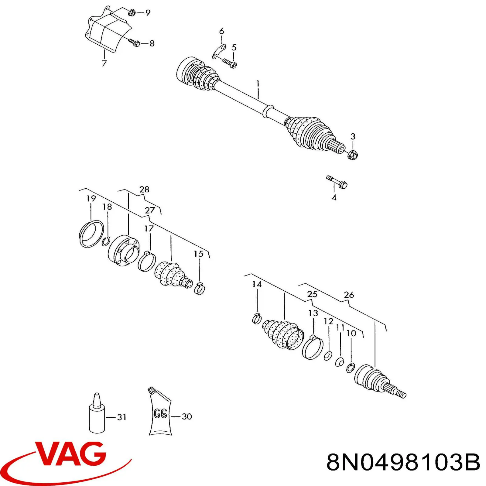  8N0498103BX VAG